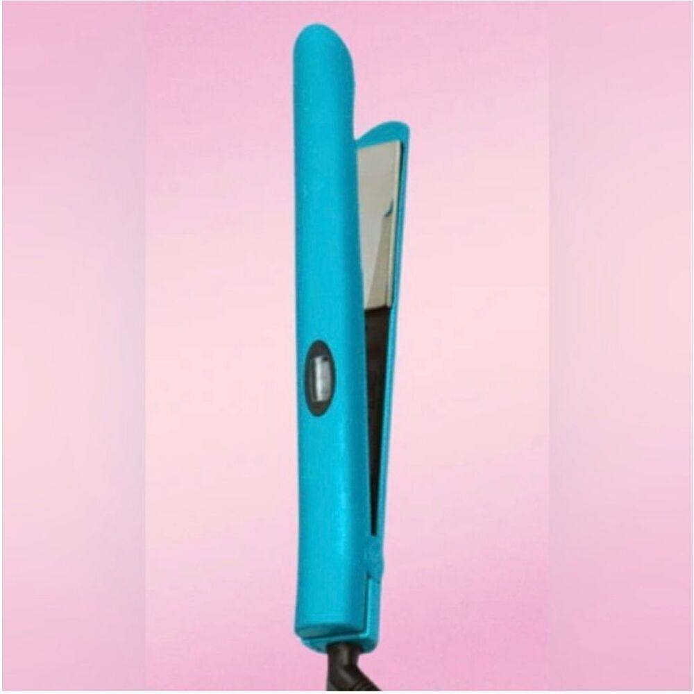 Miel Beauty Teal Straight Hair Curler Flat Iron New In Box